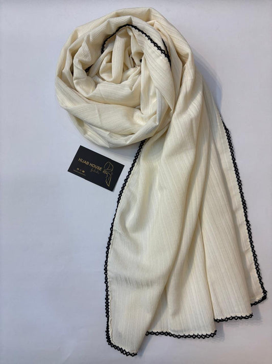 Cotton Lace Border Hijab