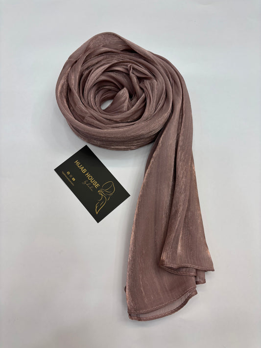 Crushed Shimmer Chiffon Organza Hijab