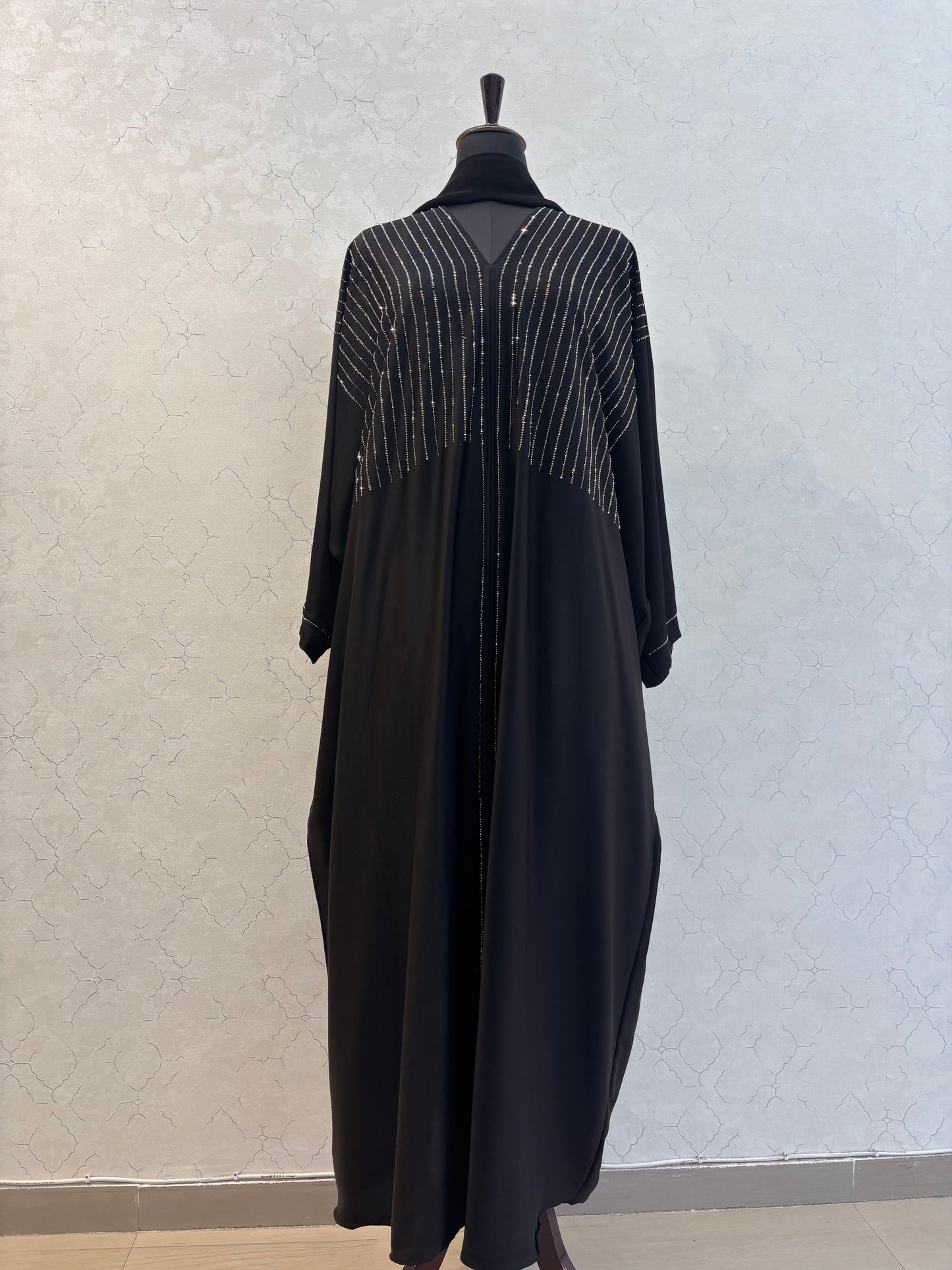 Premium Swarovski Abaya Imported Tick Tok Fabric 56