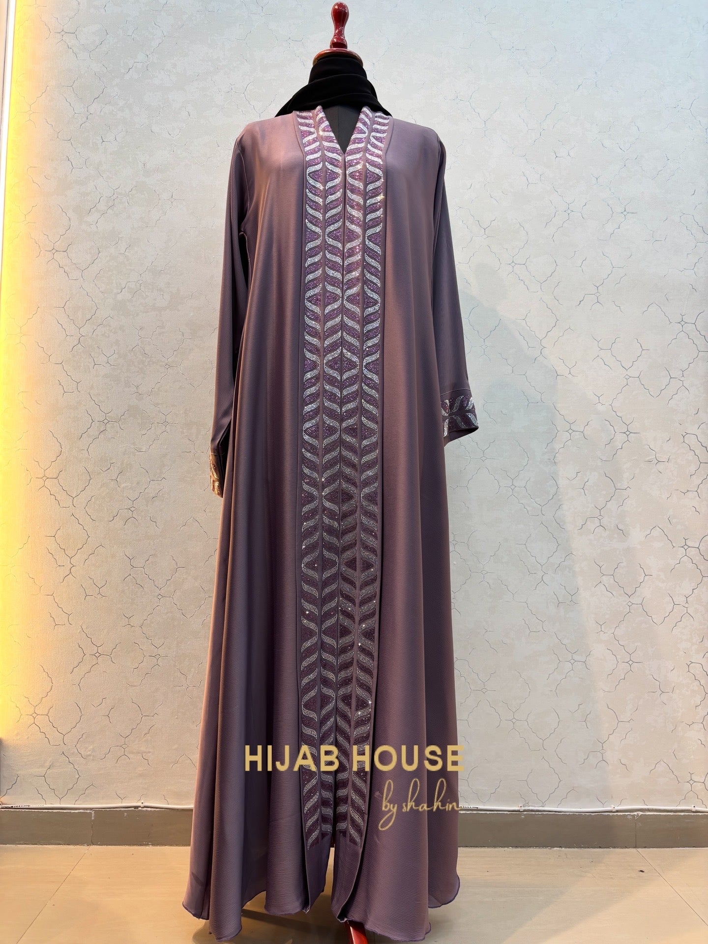 Kimono Style Swarovski Burkha 60 Length