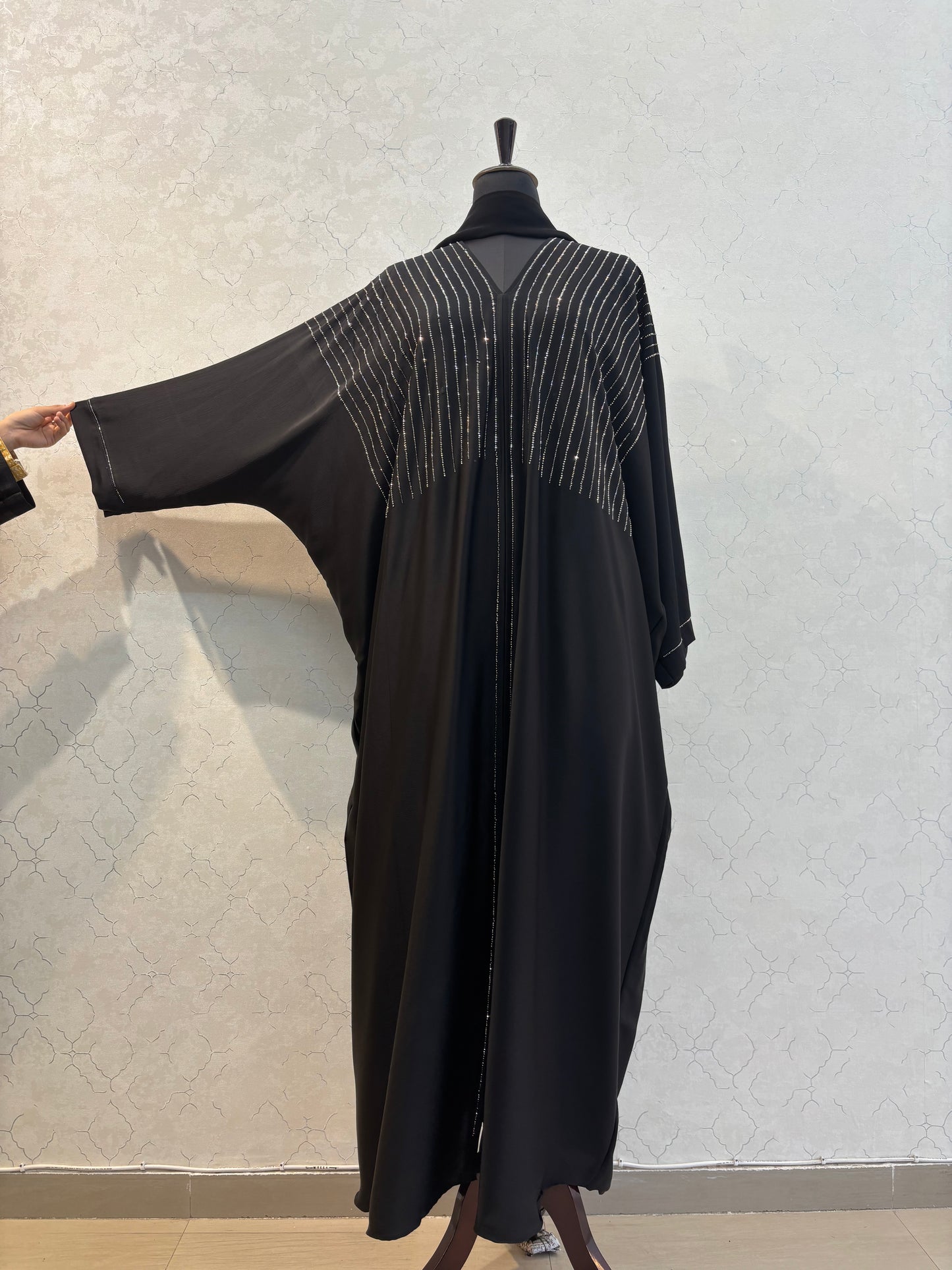 Premium Swarovski Abaya Imported Tick Tok Fabric 56