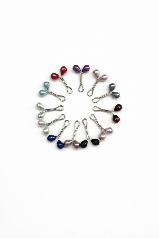 Double Bead Hijab (scarf) Clip Set
