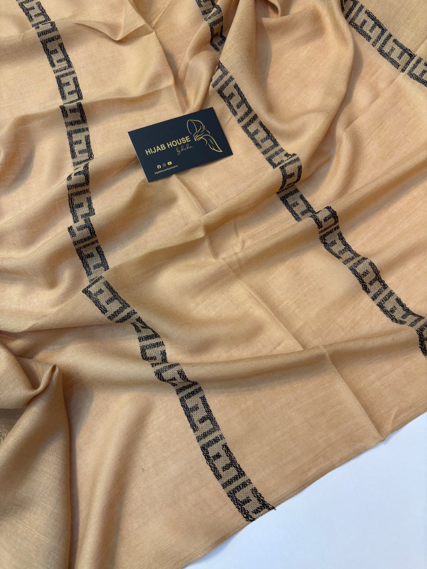 Soft Cotton Fabric Hijab Dark Beige