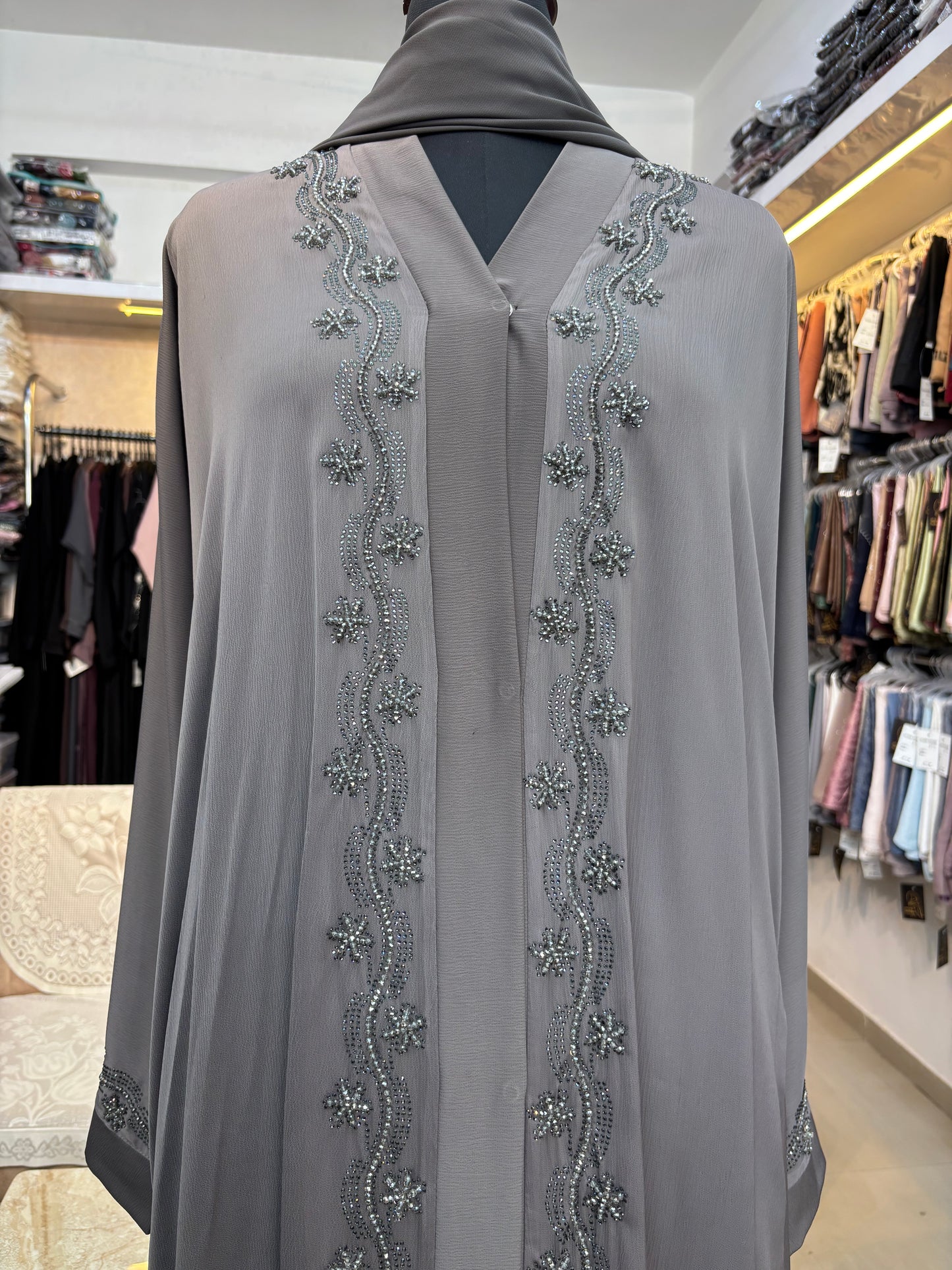Handwork Imported Burkha (front open)