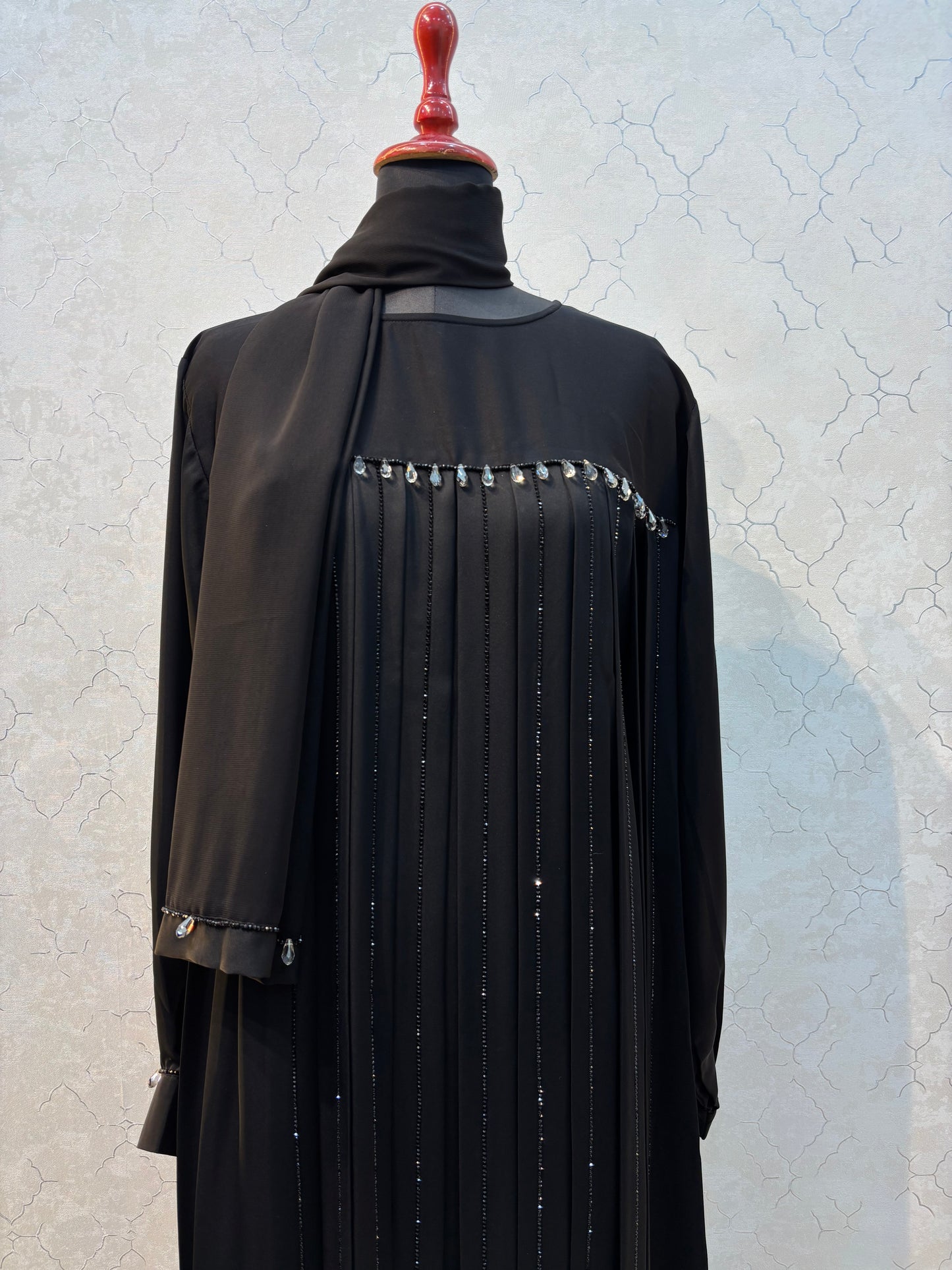 Premium Pearl Embellished Burkha