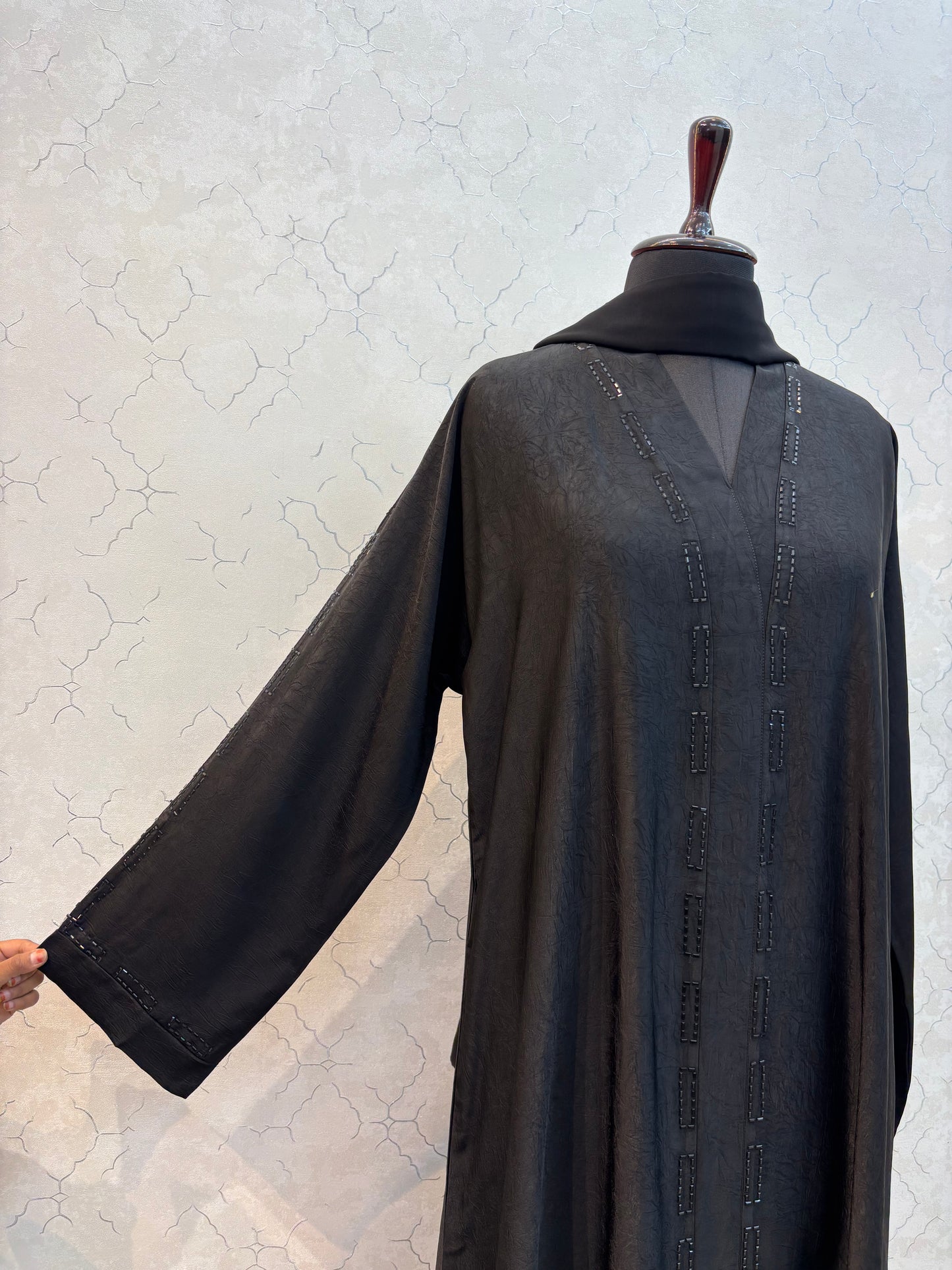 Marble Flowy Fabric Burkha