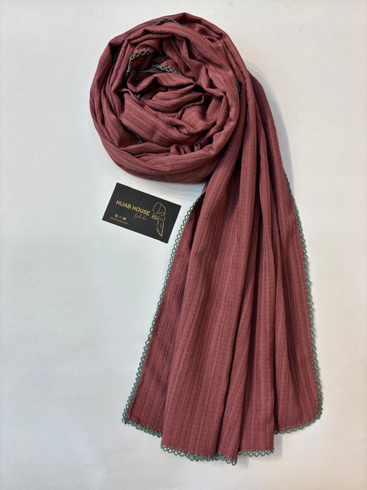 Cotton Lace Border Hijab