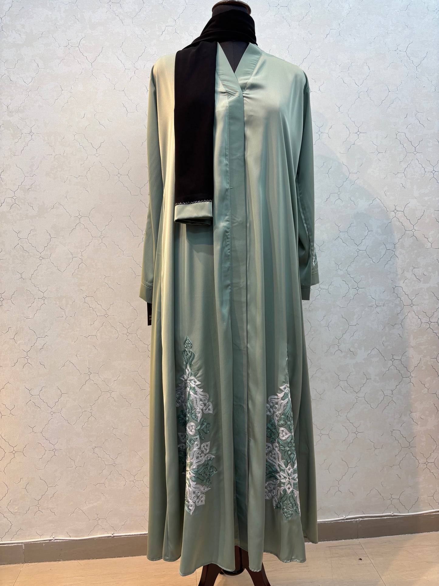 Embroidery Burkha Soft Tick Tok Fabric