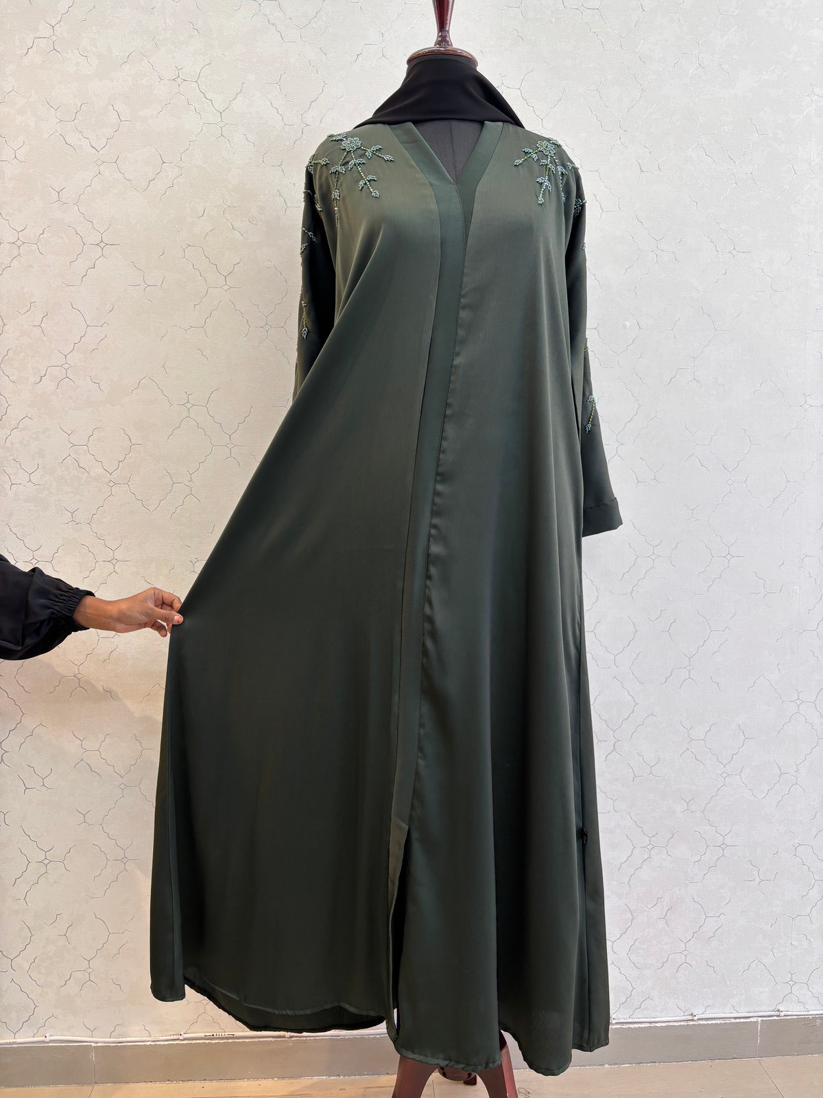 Handwork Imported Tick Tok Fabric Burkha