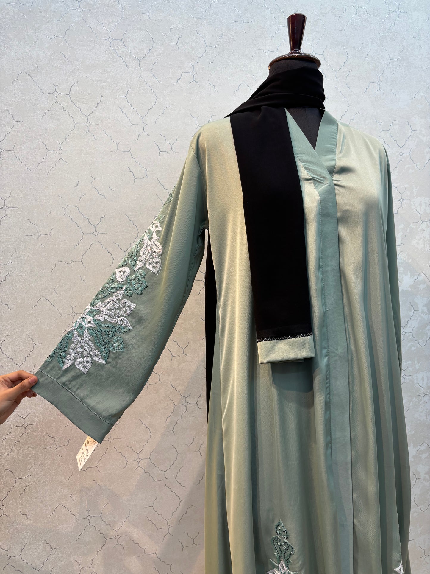 Embroidery Burkha Soft Tick Tok Fabric