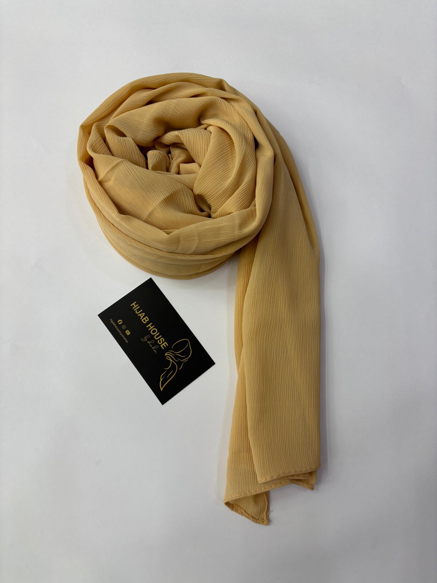 Pleated Chiffon Mustard Yellow
