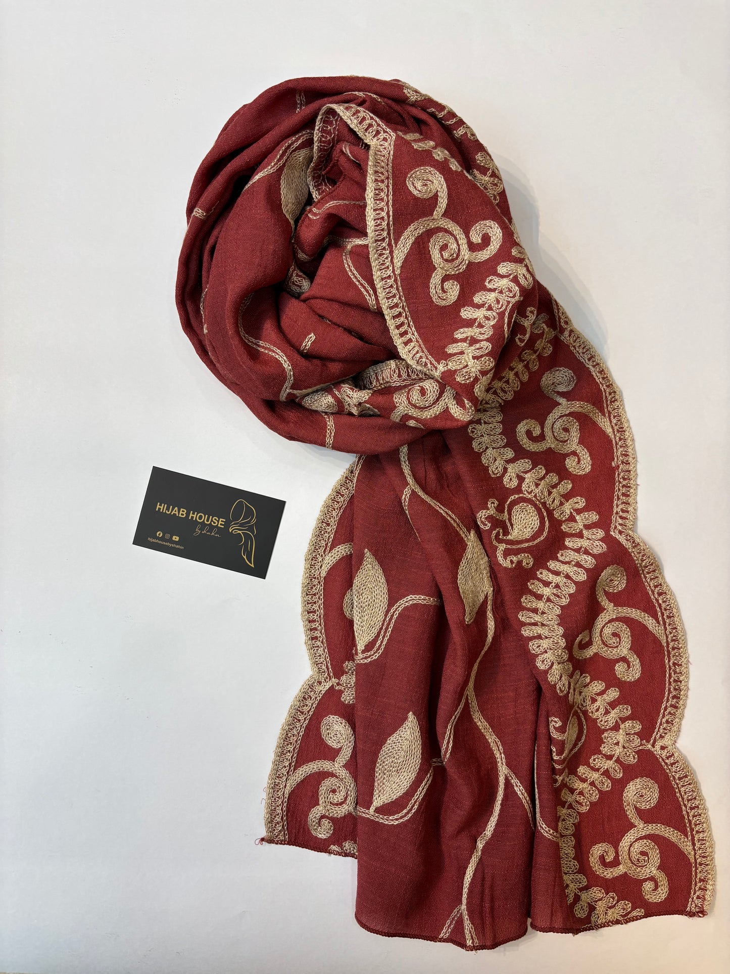 Cotton Embroidered Hijab