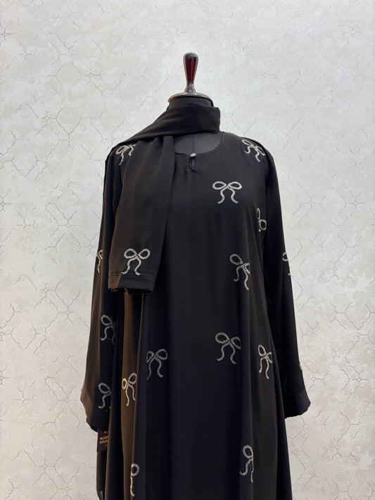 Premium Swarovski Burkha Imported Nida Fabric