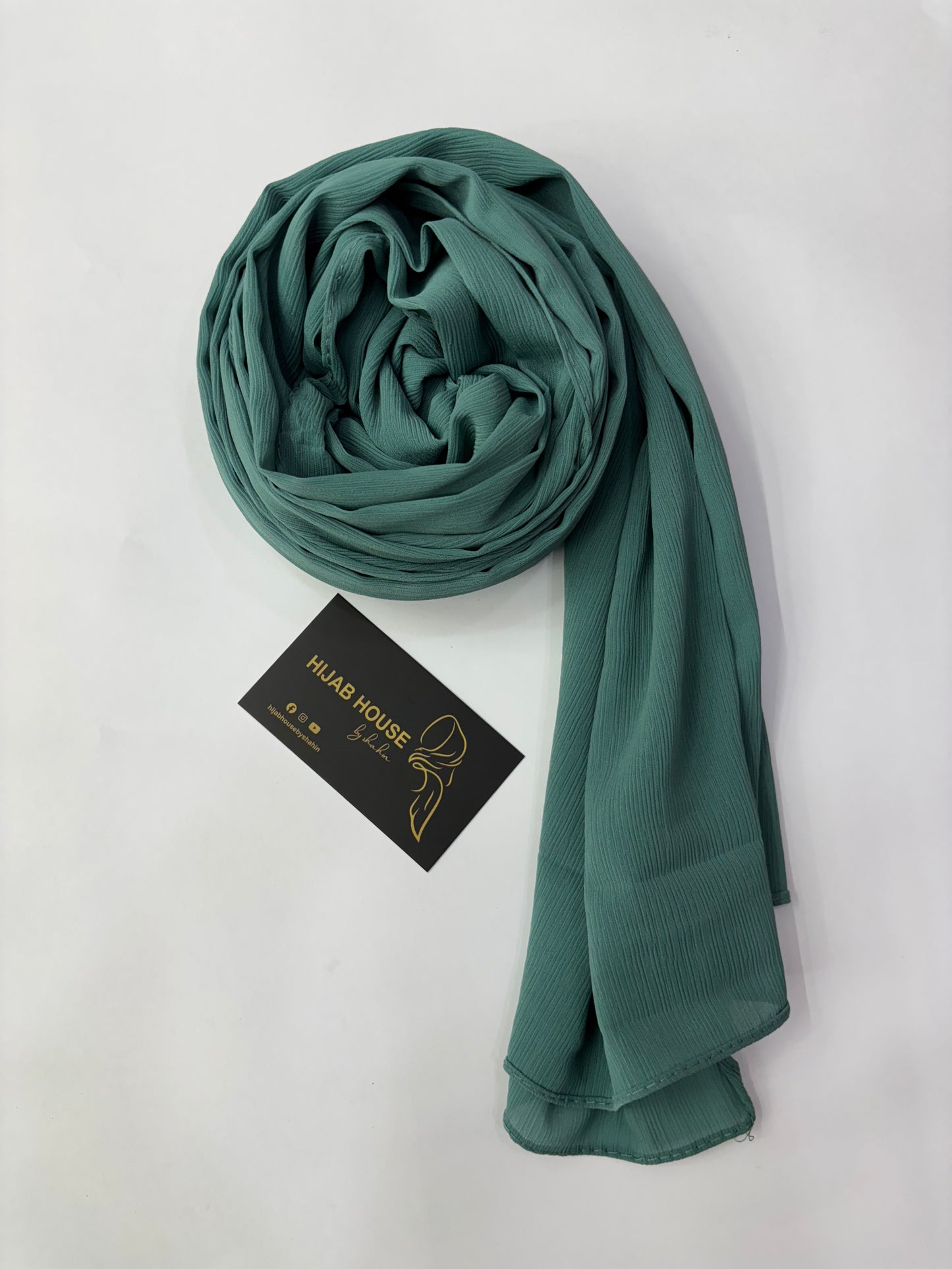 Pleated Chiffon Sage Green
