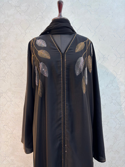 Premium Swarovski Burkha Imported Nida Fabric