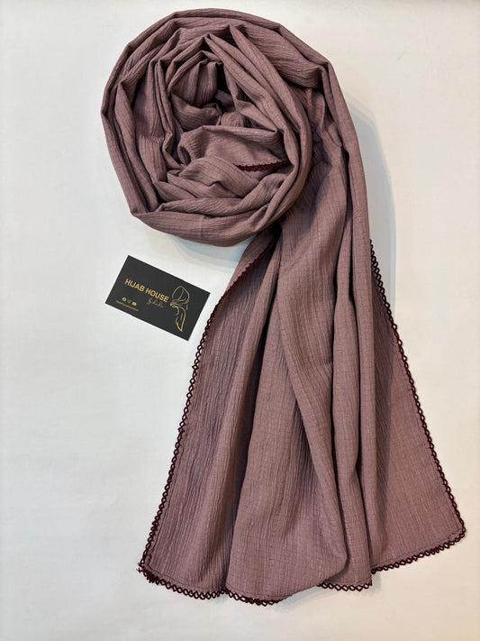 Cotton Lace Border Hijab