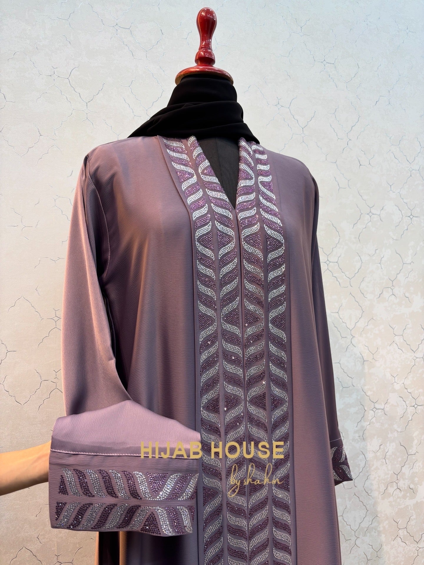 Kimono Style Swarovski Burkha 60 Length