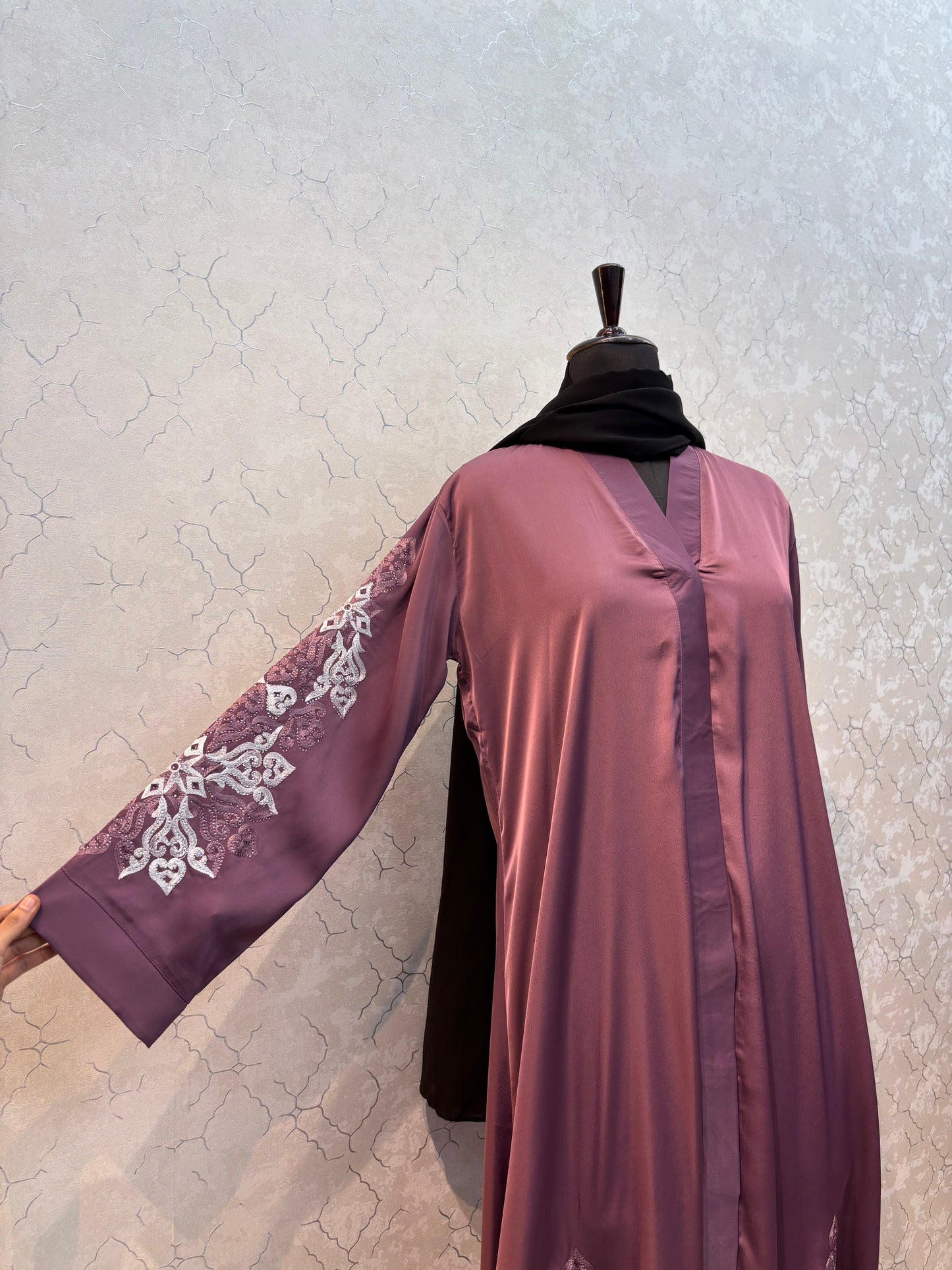 Embroidery Burkha Soft Tick Tok Fabric