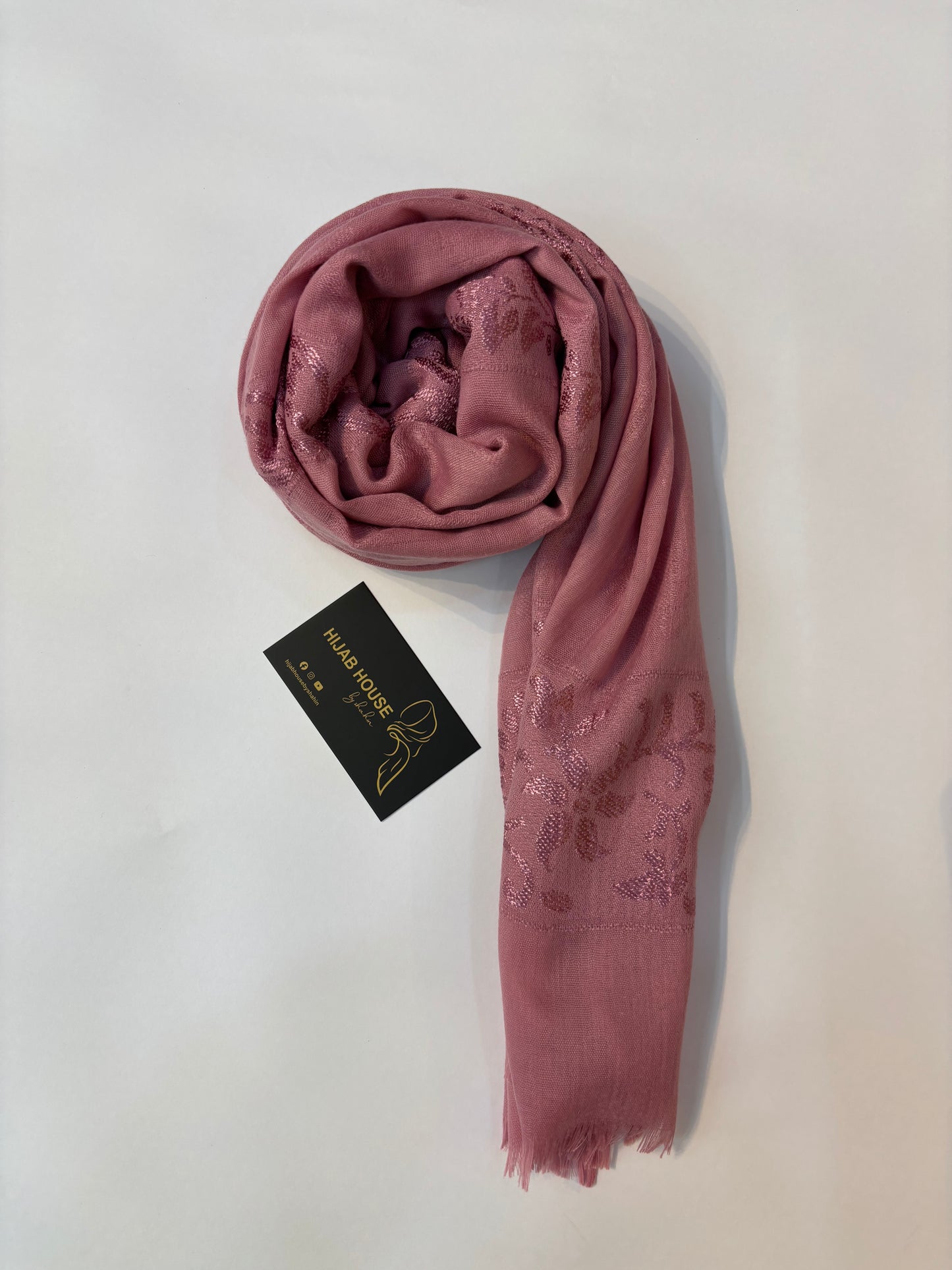 Soft Cotton Fabric Hijab Rose Pink