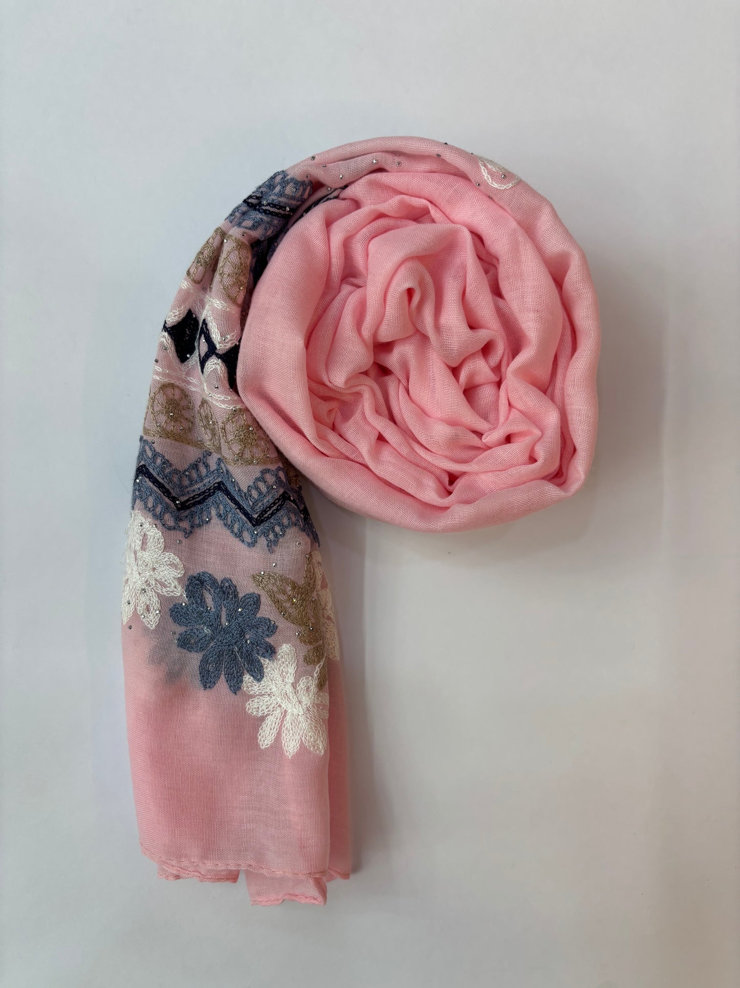 Cotton Embroidery Hijab