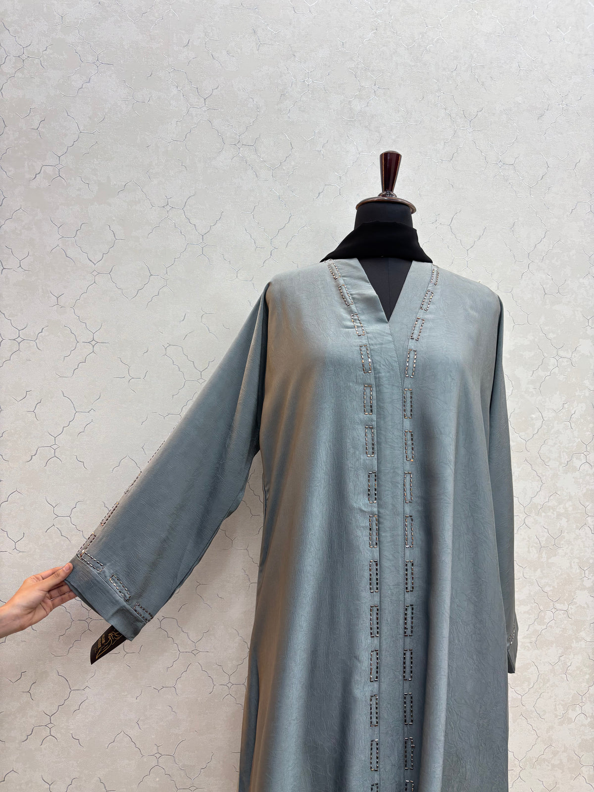 Marble Flowy Fabric Burkha