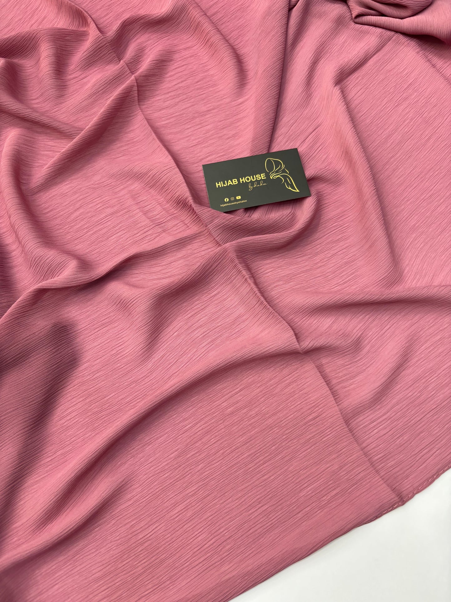 Pleated Chiffon Dusty Rose
