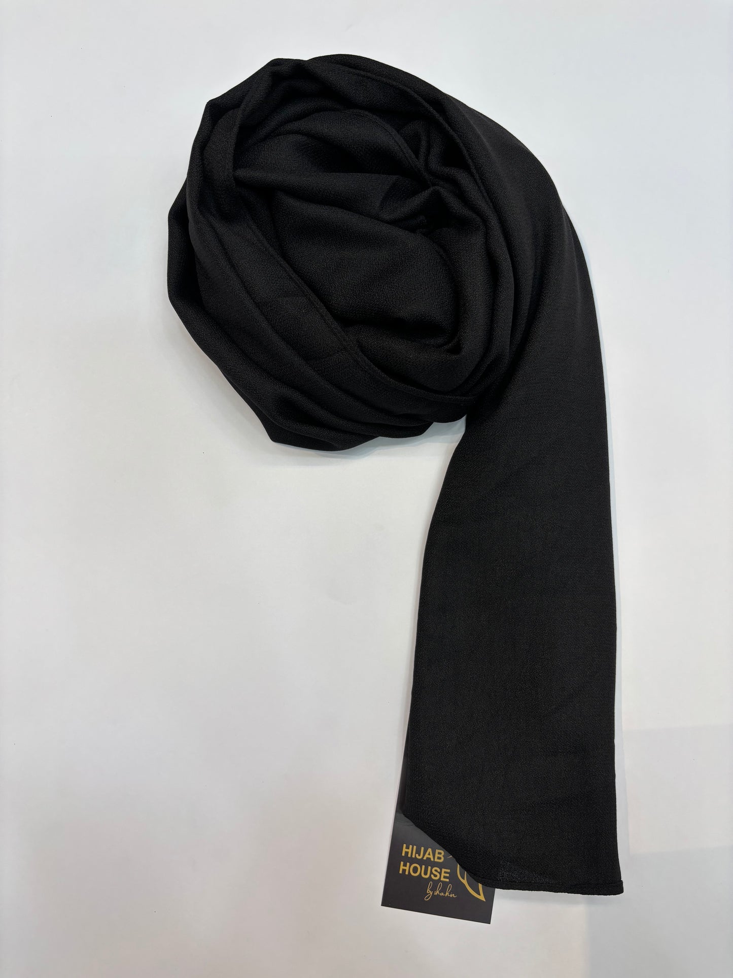 Plain Georgette Hijab Black Colour