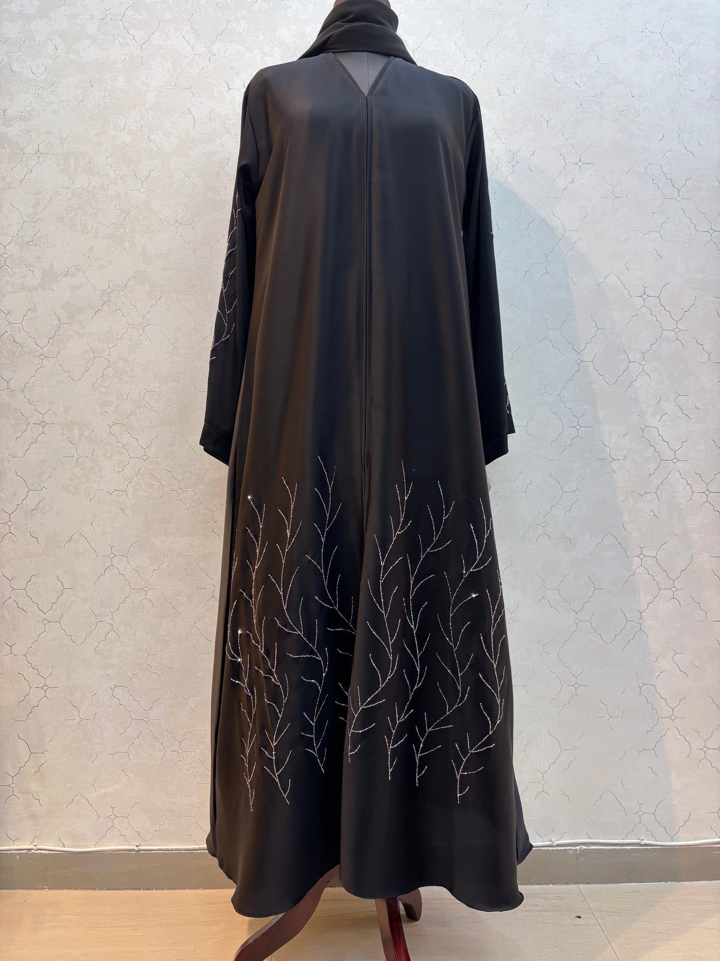 Premium Swarovski Burkha Imported Nida Fabric