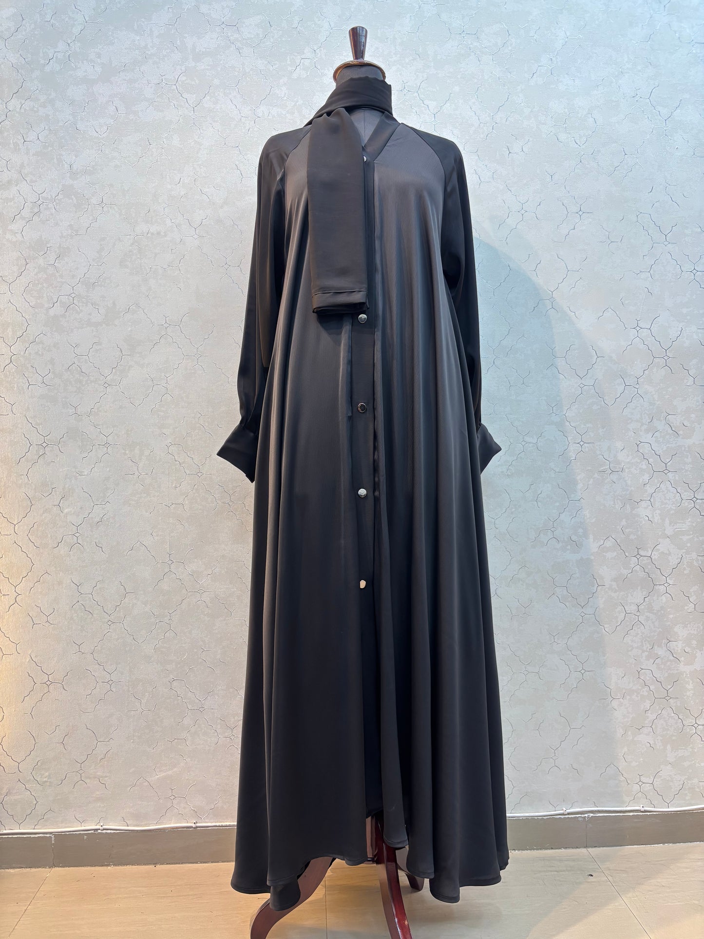 Flaired Umbrella Style Burkha Tick Tok Fabric