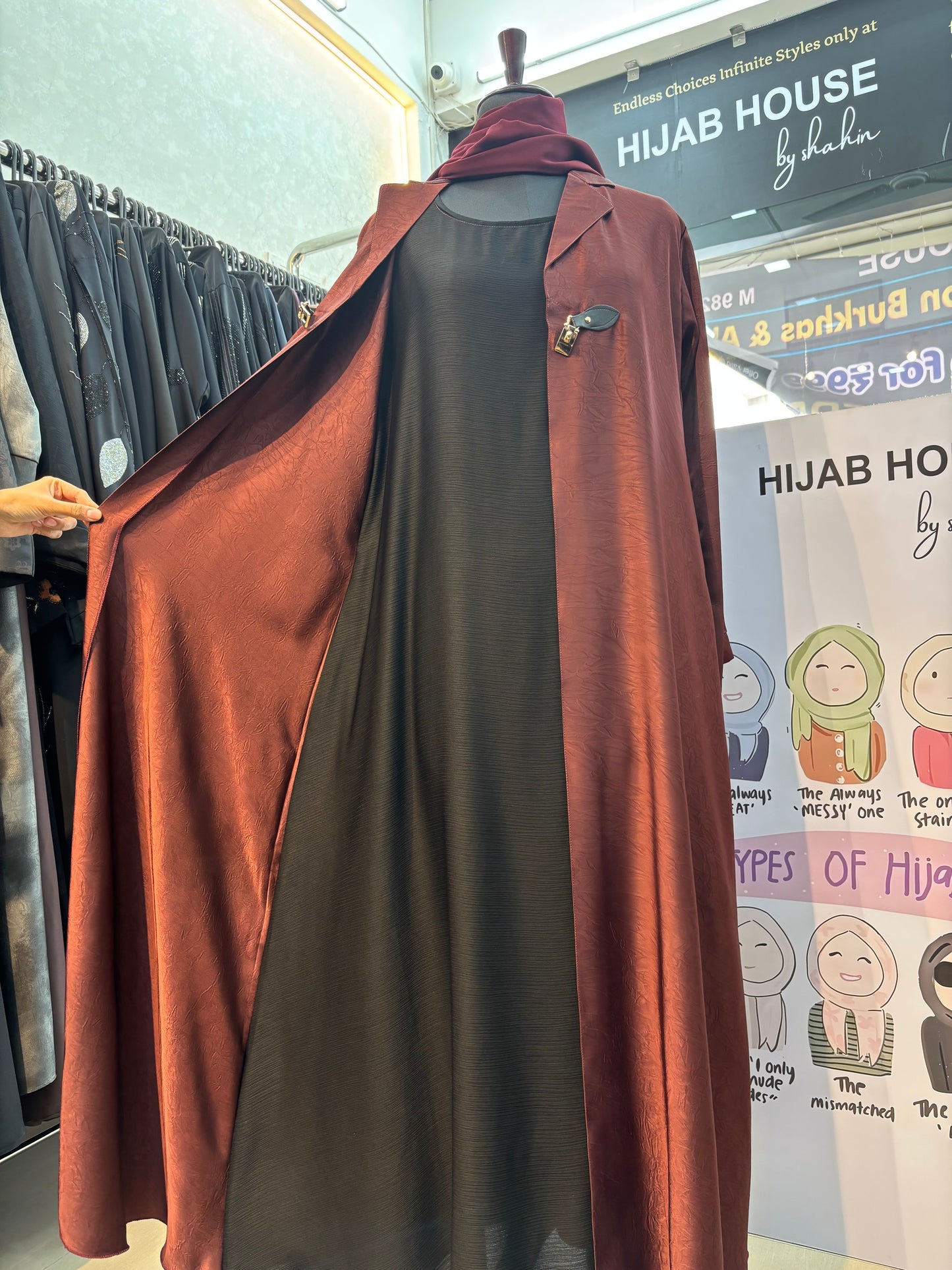 Premium Marble Fabric Imported Burkha