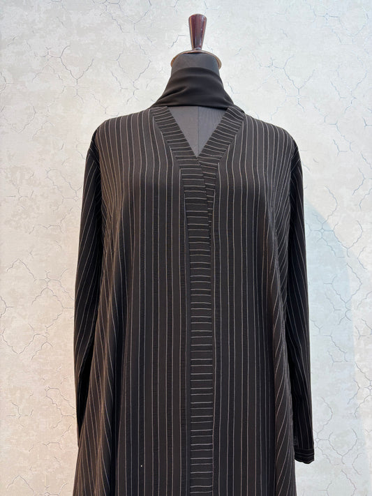 Textured Lining Design Korean Nida Fabric Burkha