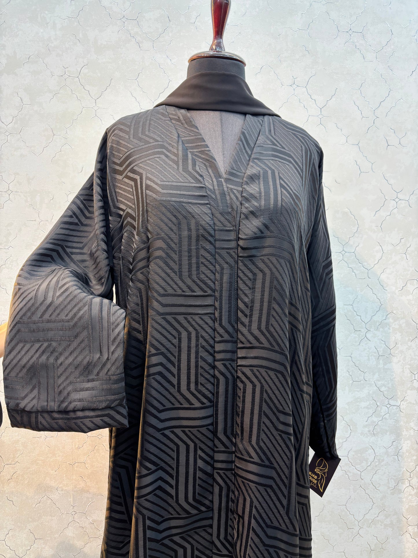 Textured Interlocking Lining Design Korean Nida Fabric Burkha