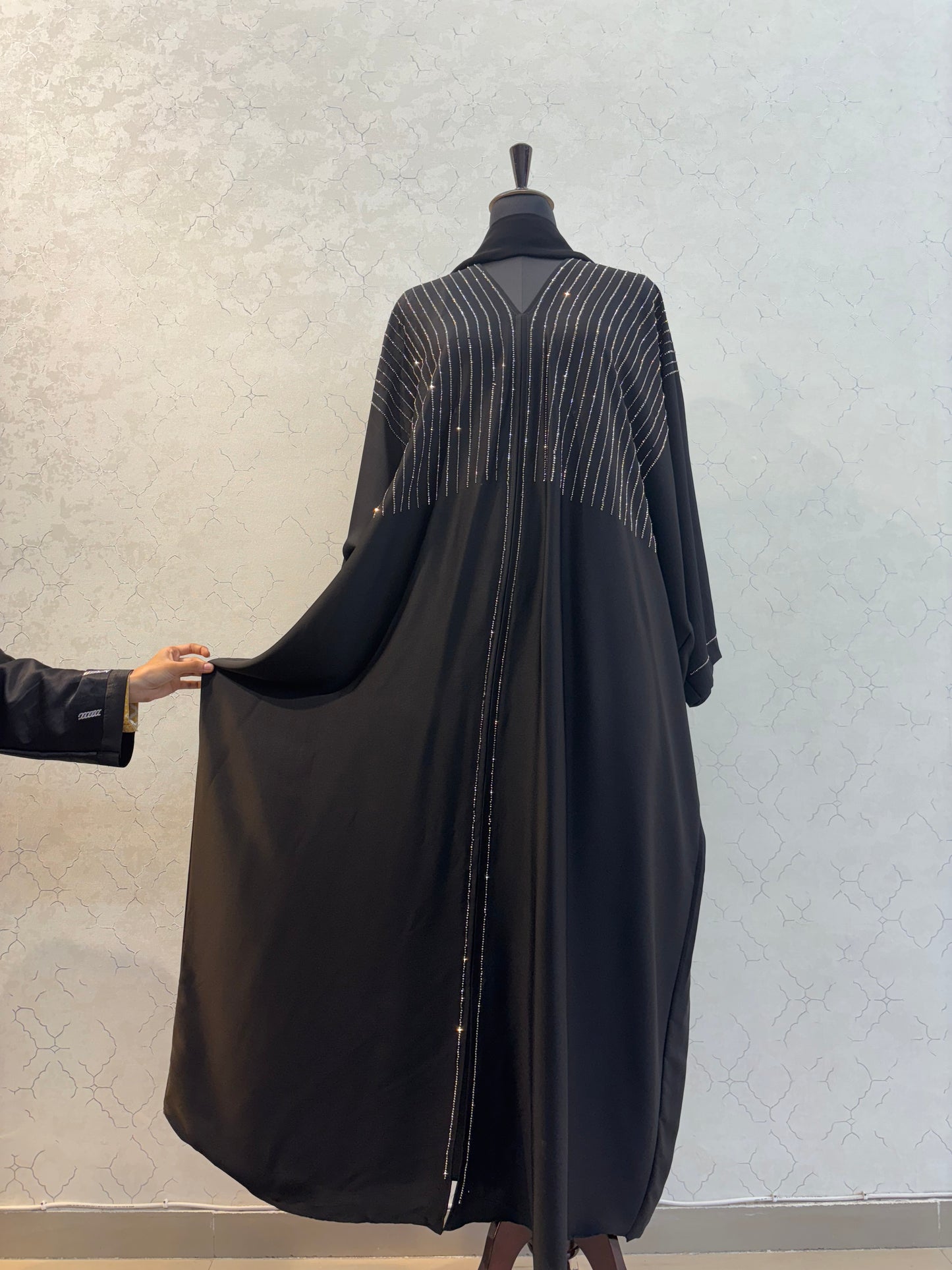 Premium Swarovski Abaya Imported Tick Tok Fabric 56