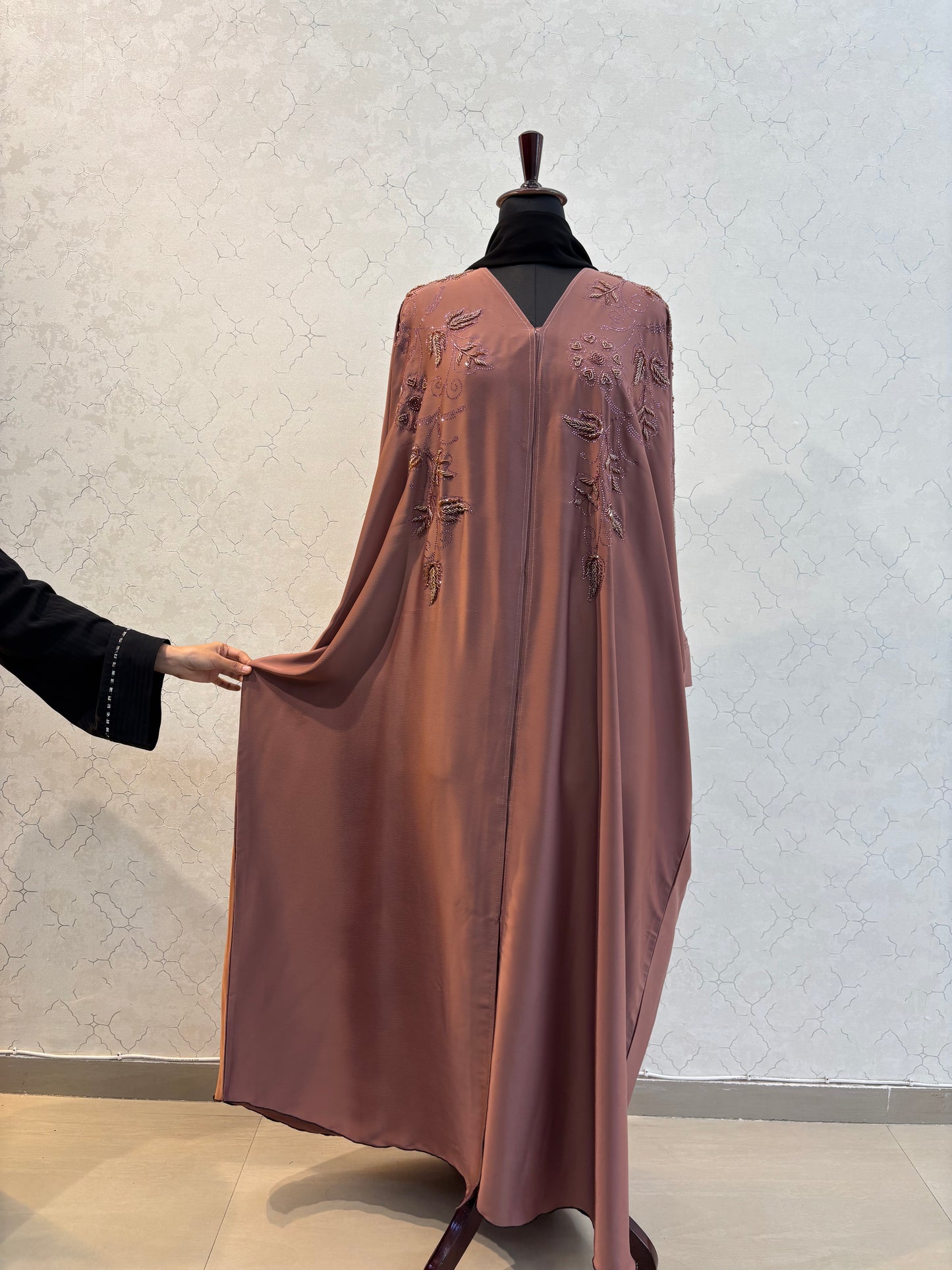 Handwork Abaya Tick Tok Fabric