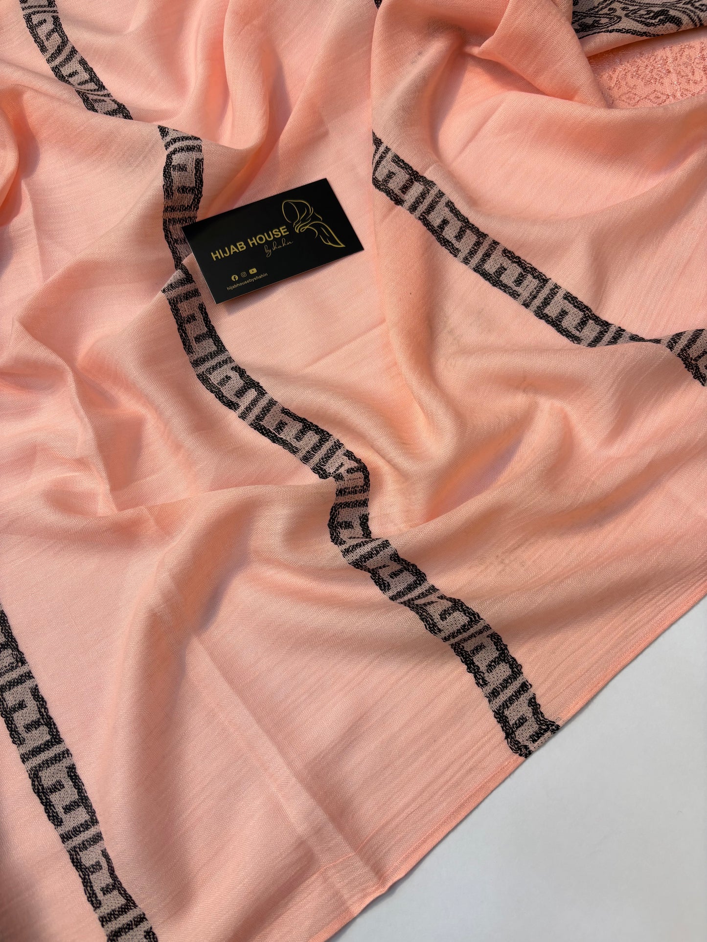 Soft Cotton Fabric Hijab Peach Blush