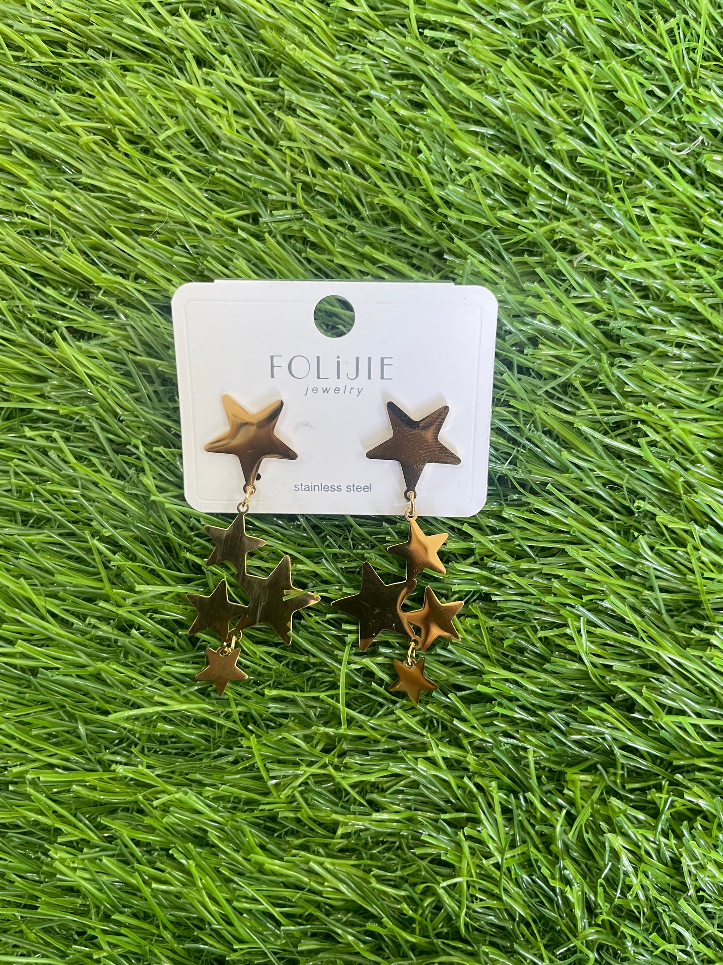 Golden Star Earrings