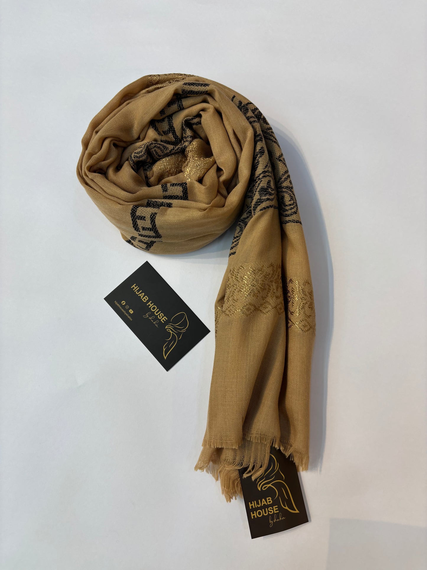 Soft Cotton Fabric Hijab Dark Beige
