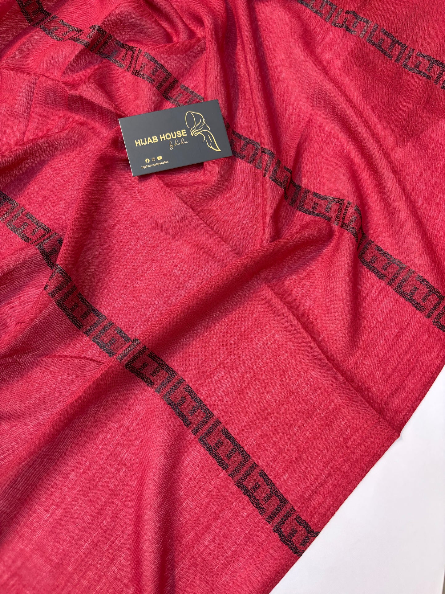 Soft Cotton Fabric Hijab Light Red