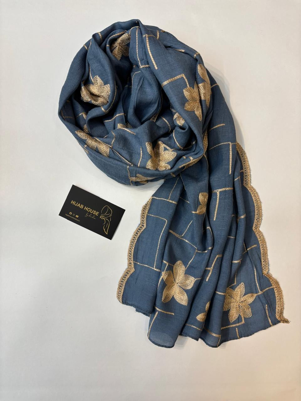 Cotton Embroidered Hijab
