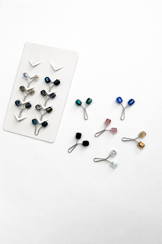 Double Bead Hijab (scarf) Clip Set