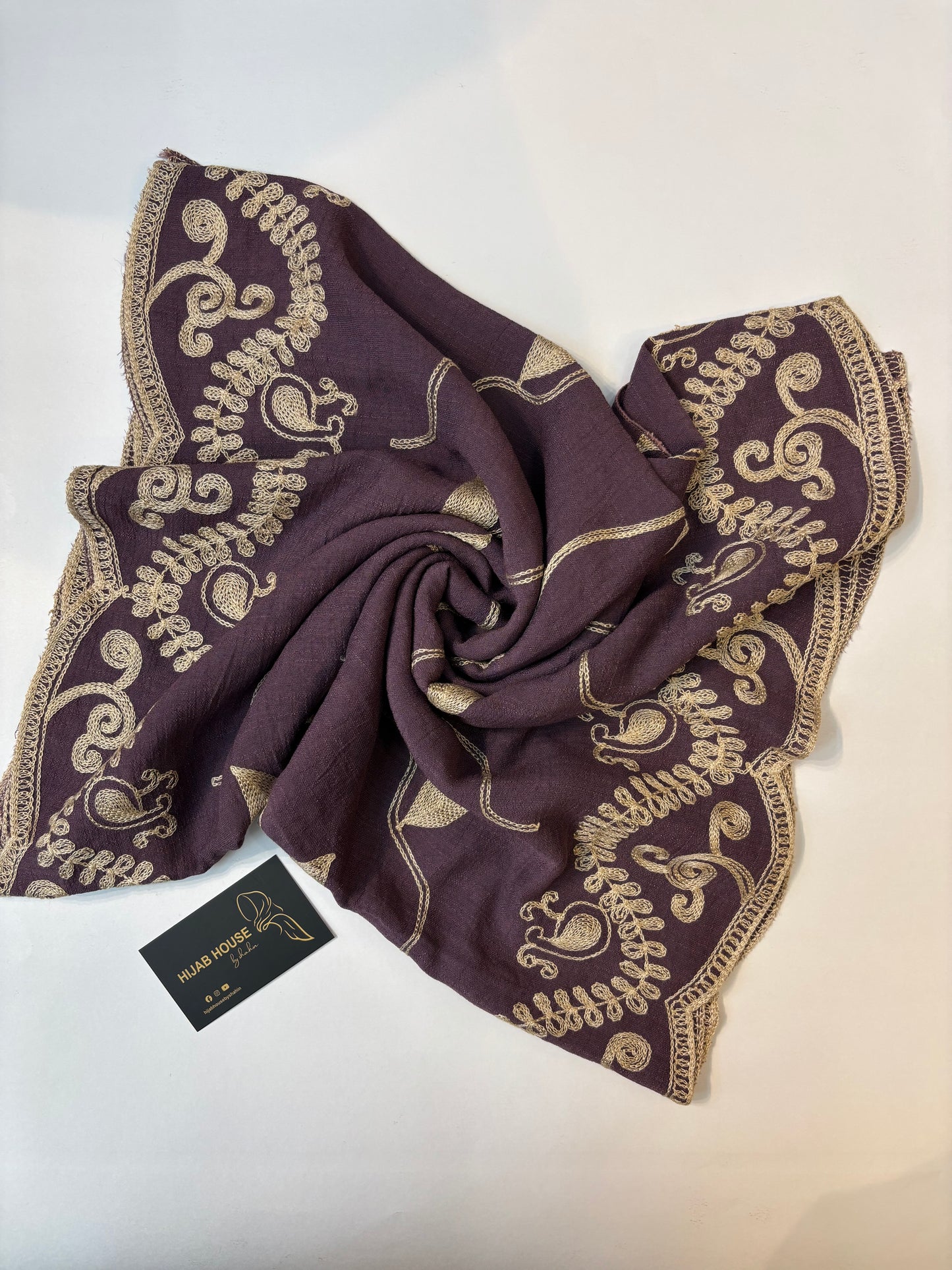 Cotton Embroidered Hijab