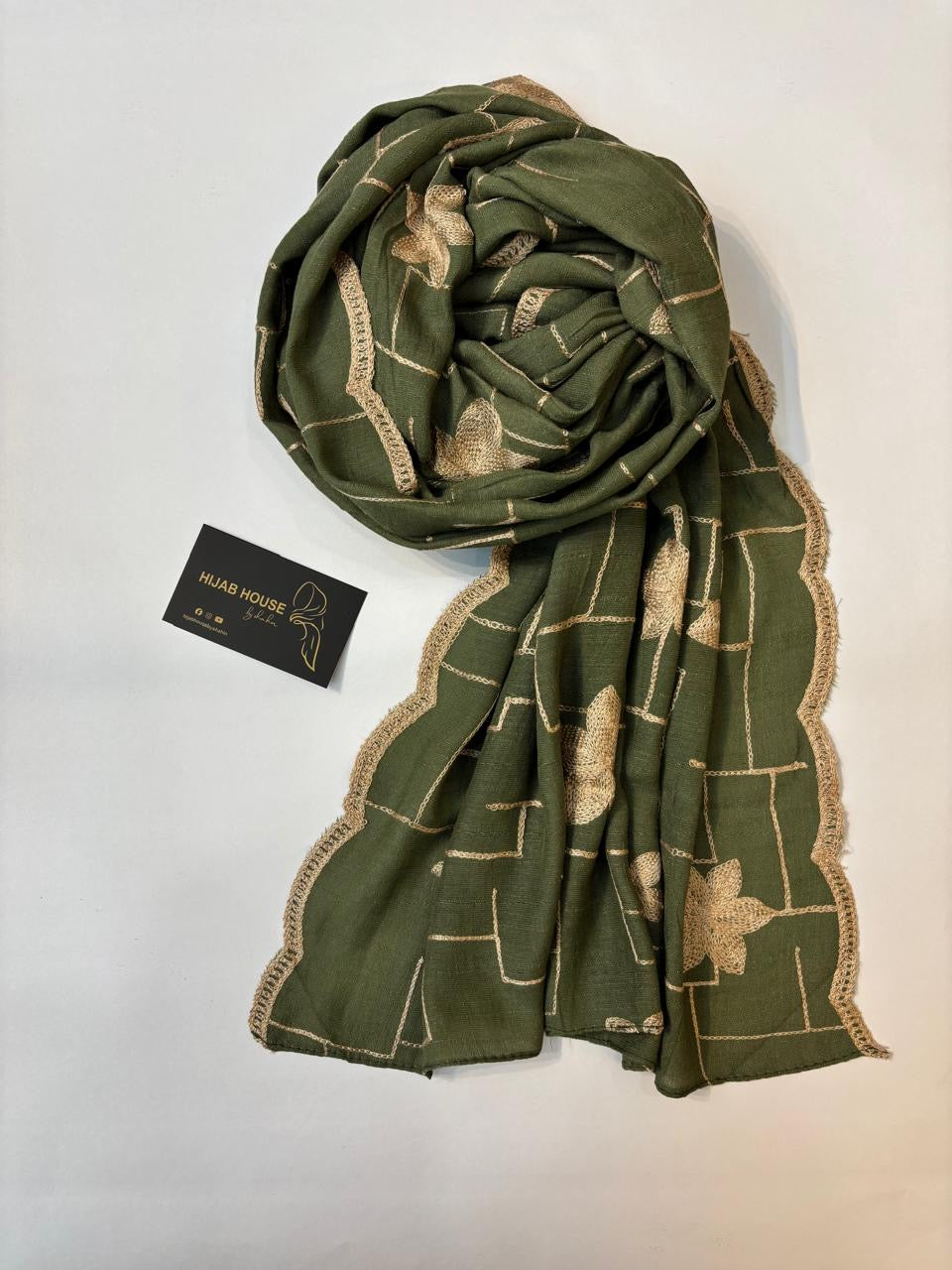 Cotton Embroidered Hijab