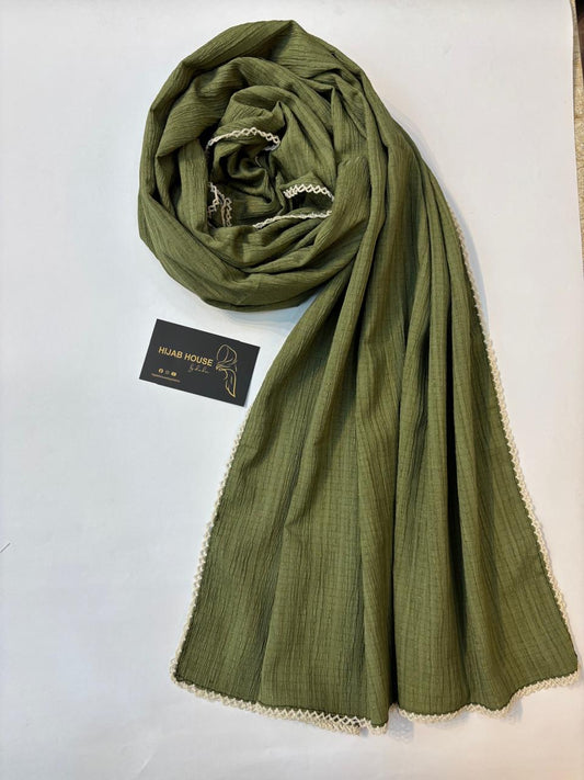 Cotton Lace Border Hijab