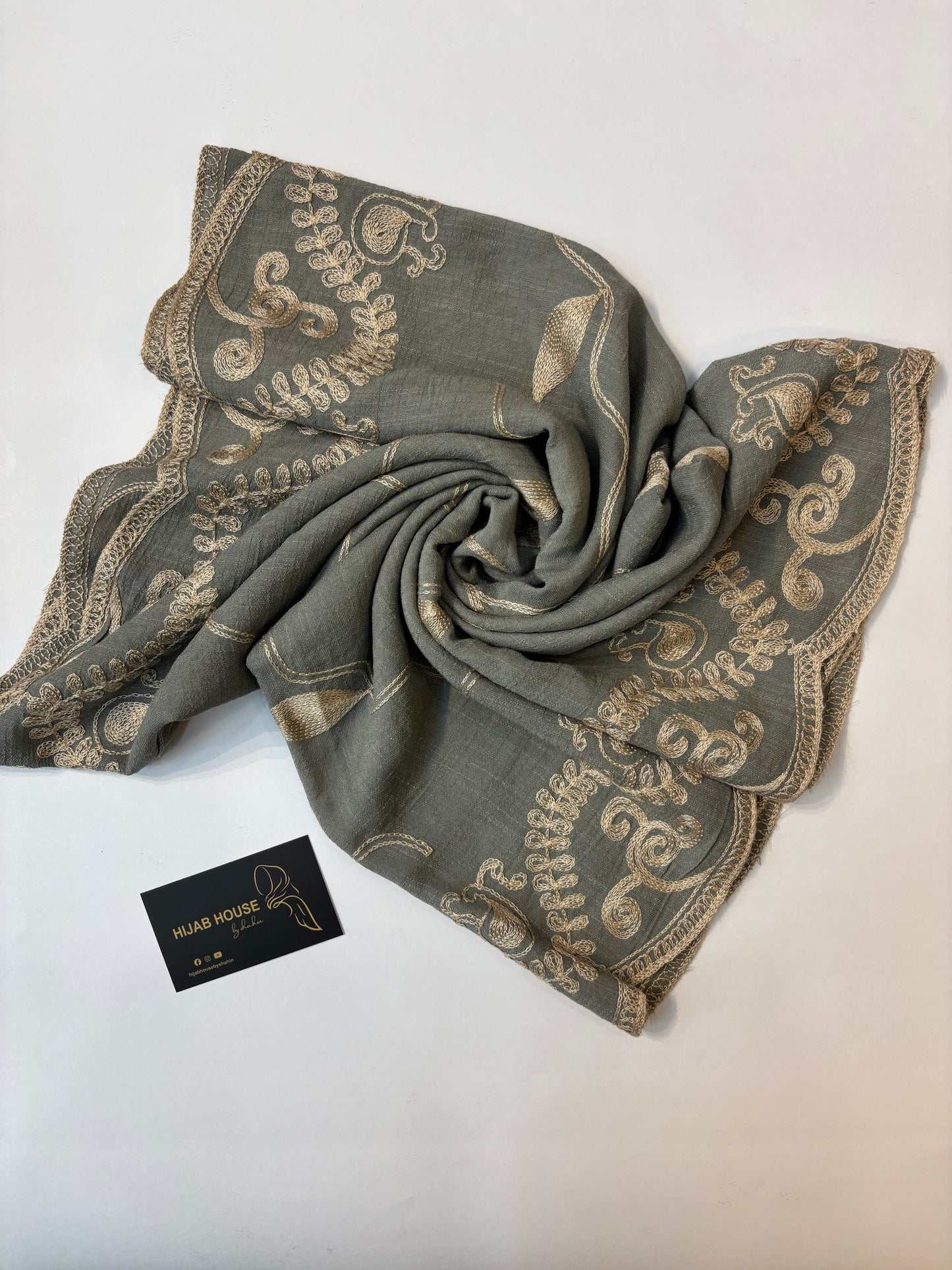 Cotton Embroidered Hijab